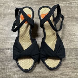 Rocket Dog Open Toe Ankle Wrap Wedges Size 9.5